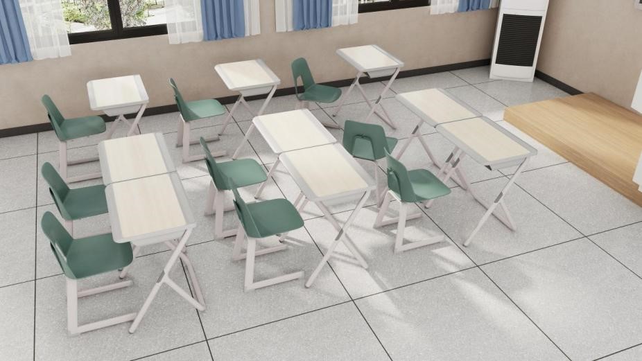 畅想教育|学习空间—新式课桌，，，漂亮校园举行时_金沙8087